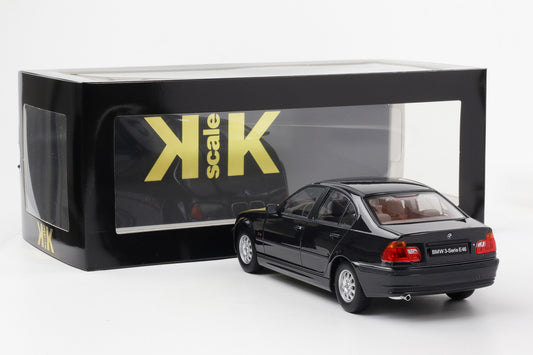1:18 KK-Scale BMW 3er Serie E46 Limousine Baujahr 1999 schwarz metallic