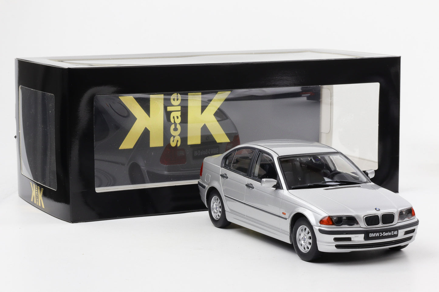 1:18 KK-Scale BMW 3er Serie E46 Limousine Baujahr 1999 silber