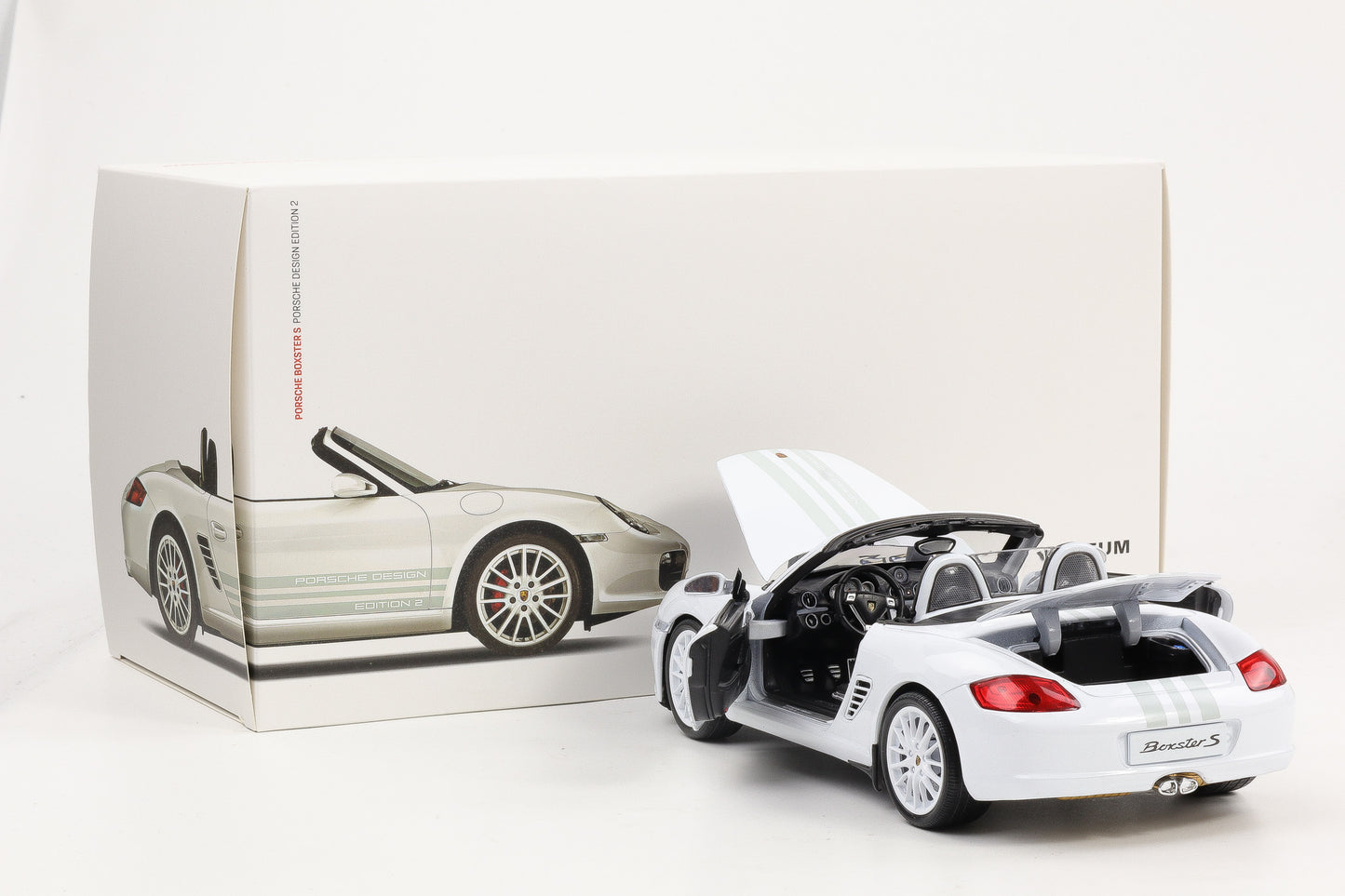 1:18 Porsche Boxster S Edition 2 2008 weiss Museum MAP Welly