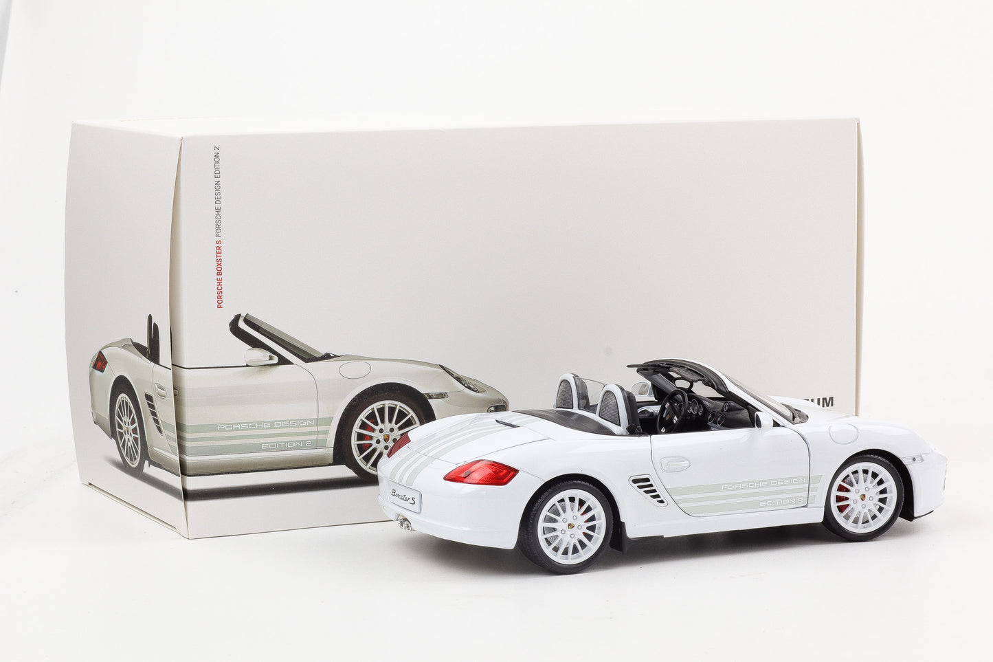 1:18 Porsche Boxster S Edition 2 2008 weiss Museum MAP Welly