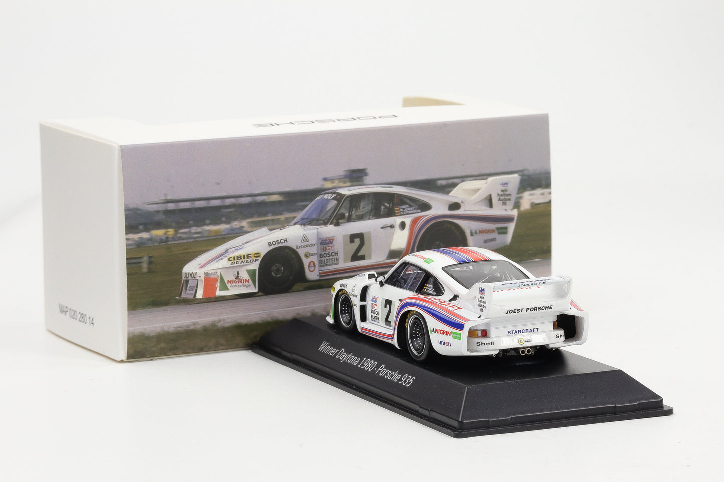 1:43 Spark Porsche 935 #2 Starcraft Winner Daytona 1980 MAP Museum