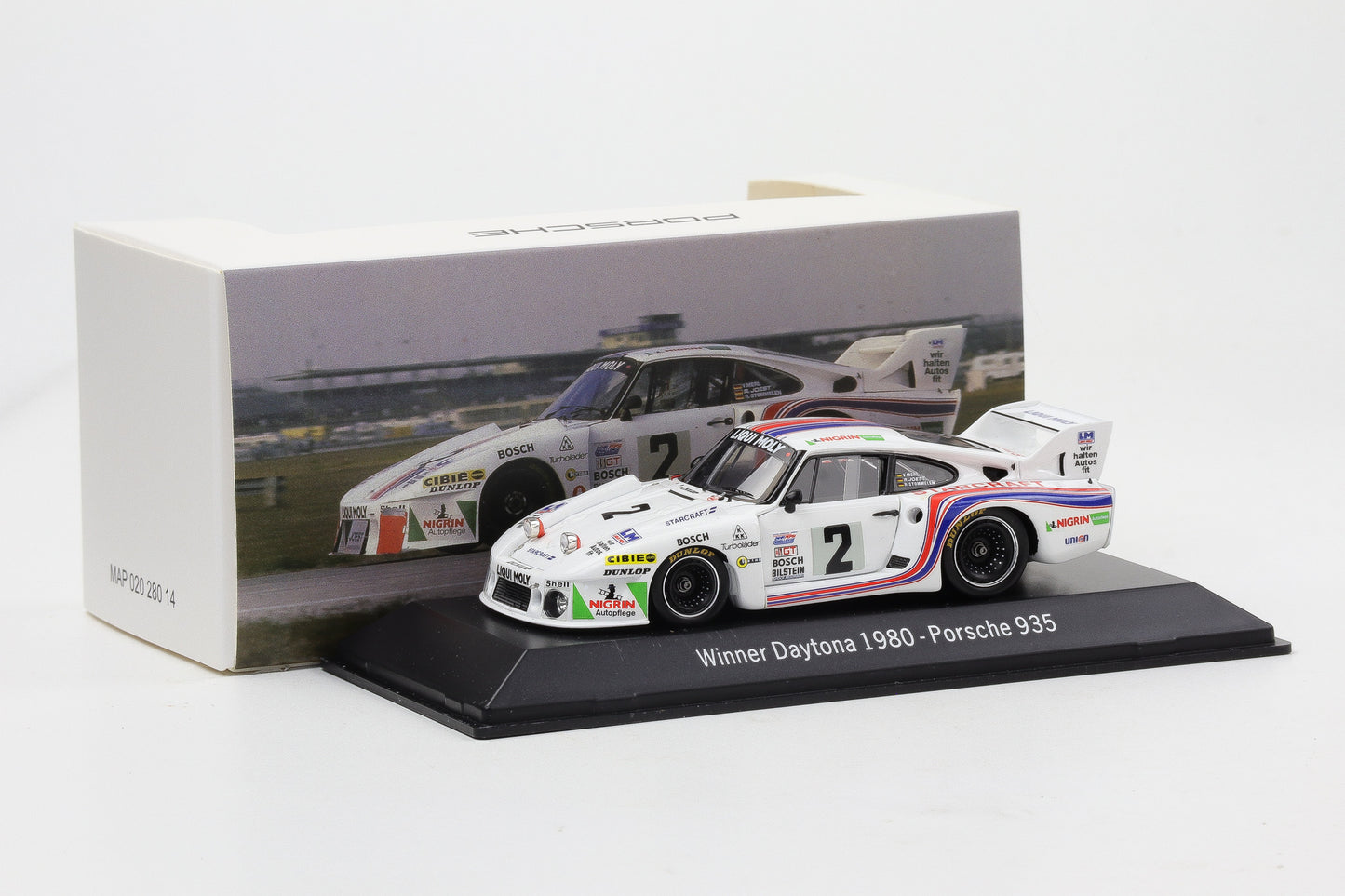 1:43 Spark Porsche 935 #2 Starcraft Winner Daytona 1980 MAP Museum