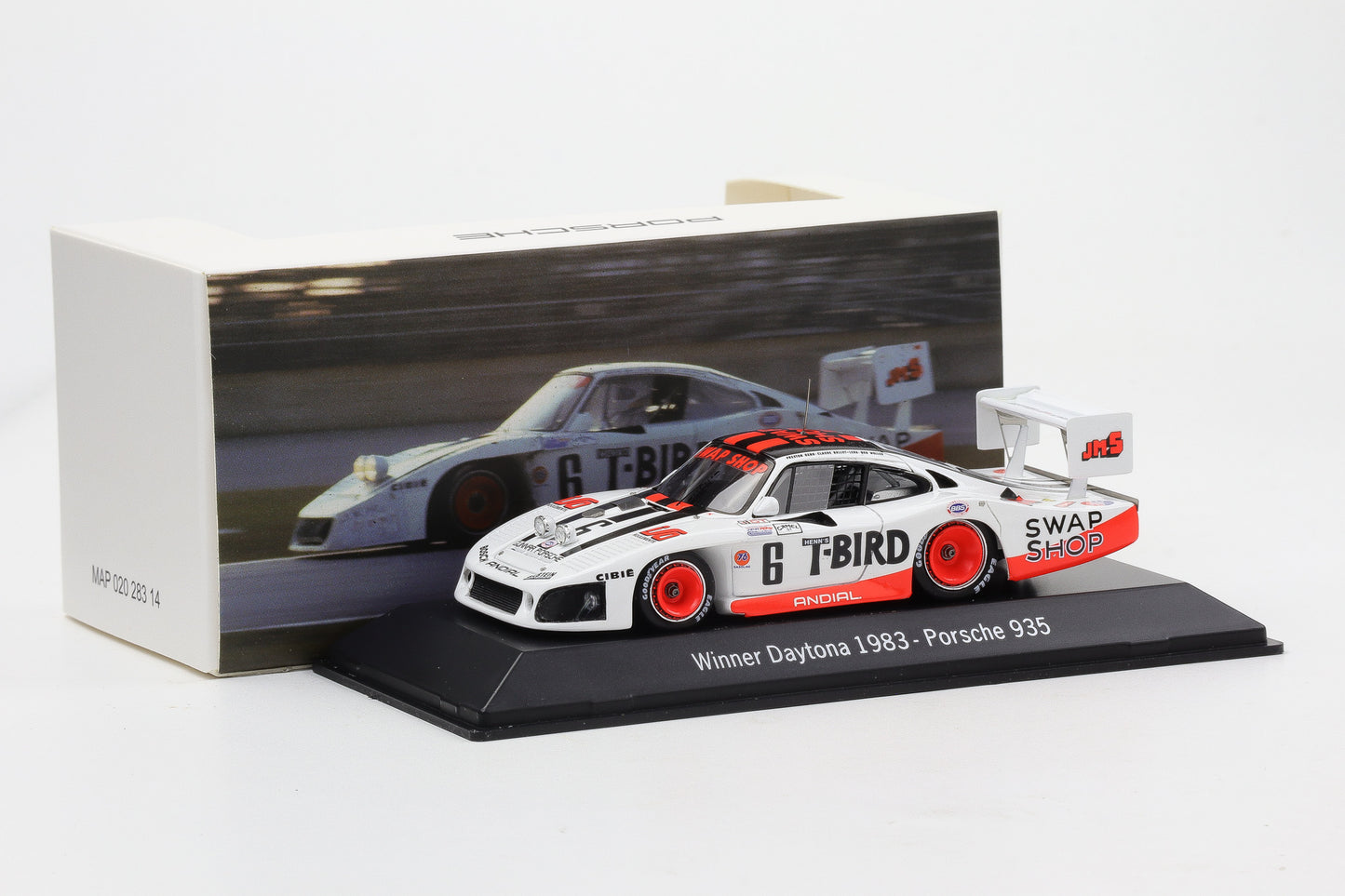 1:43 Spark Porsche 935 #6 T-Bird Winner 24h Daytona 1983 MAP Museum