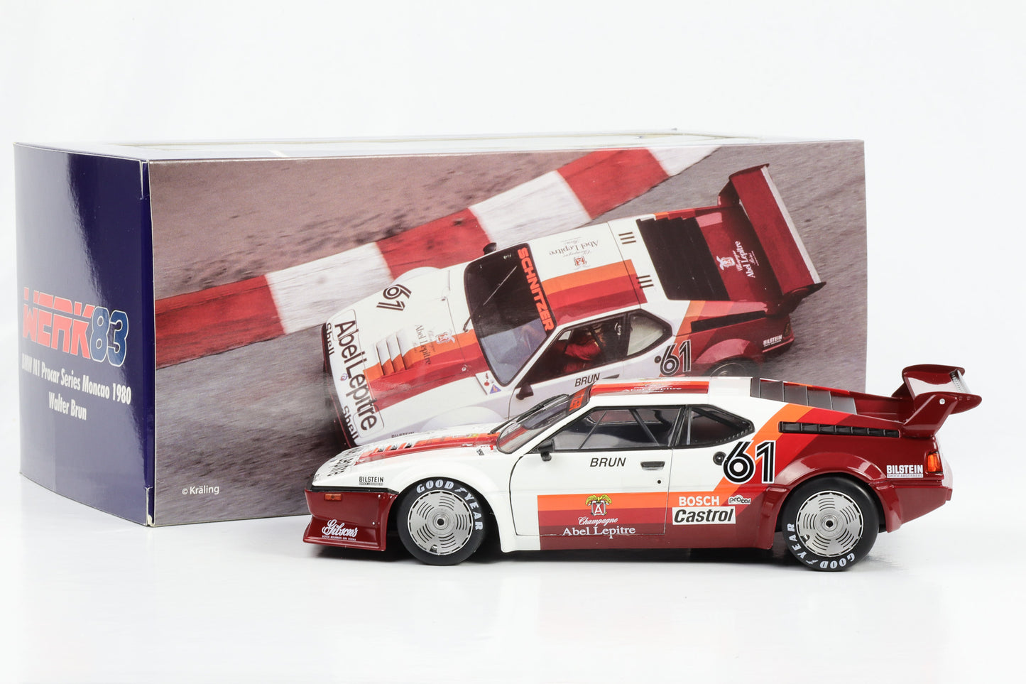 1:18 BMW M1 Procar #61 ProCar Serie Monaco 1980 W. Brun Werk83