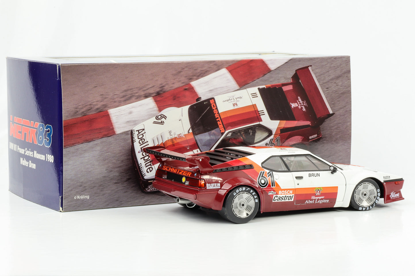 1:18 BMW M1 Procar #61 ProCar Serie Monaco 1980 W. Brun Werk83