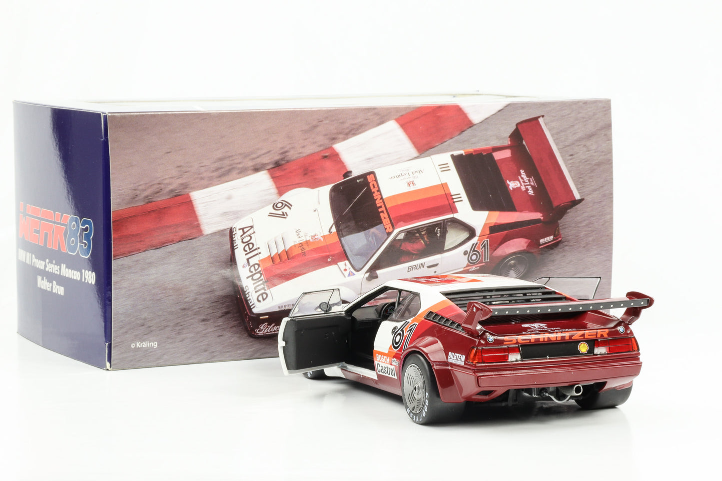 1:18 BMW M1 Procar #61 ProCar Serie Monaco 1980 W. Brun Werk83