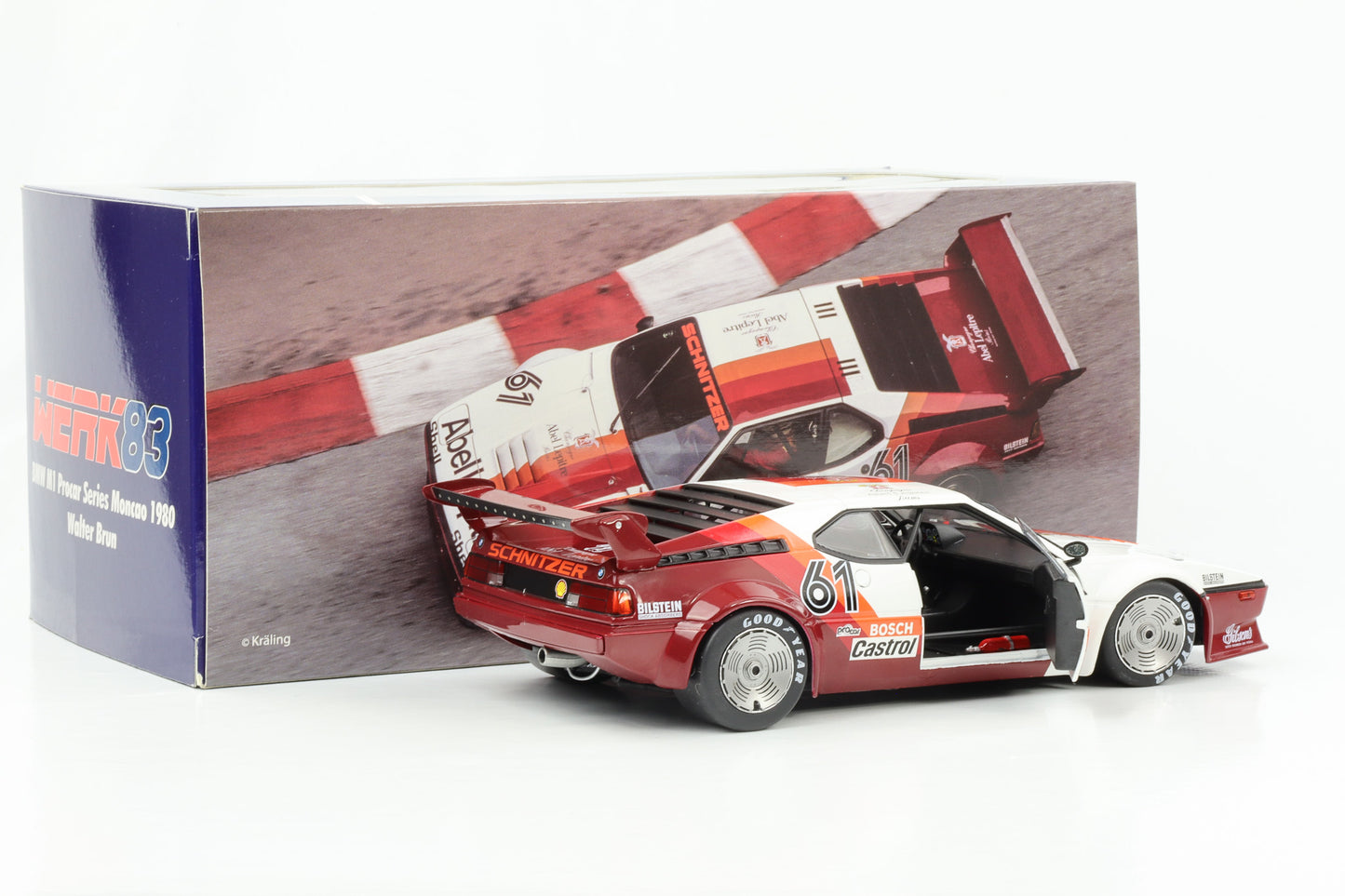1:18 BMW M1 Procar #61 ProCar Serie Monaco 1980 W. Brun Werk83