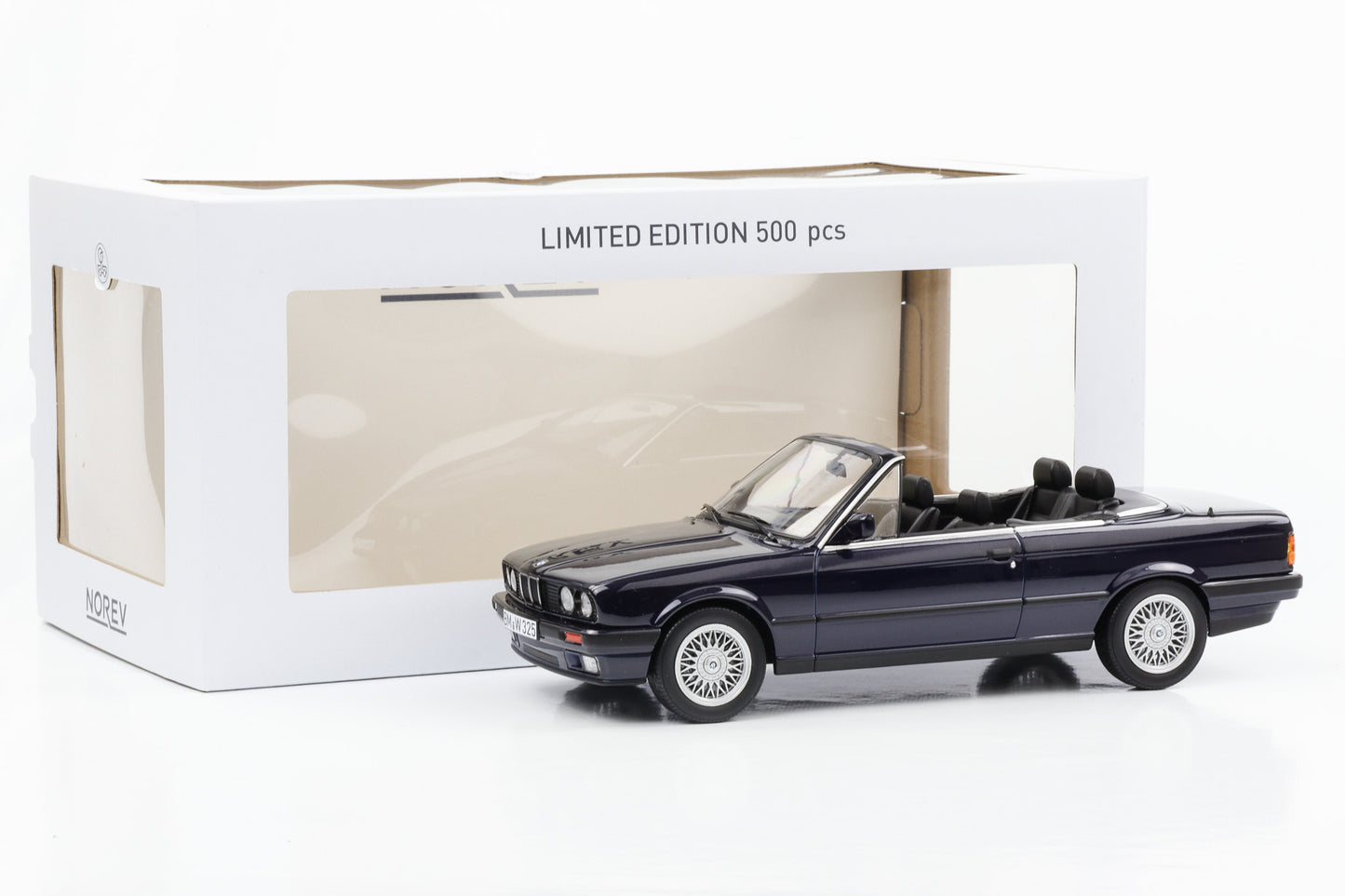 1:18 BMW 325i E30 Cabriolet 1991 blau metallic Norev NEU OVP 183212