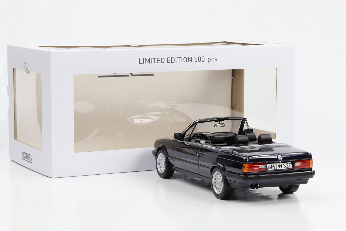 1:18 BMW 325i E30 Cabriolet 1991 blau metallic Norev NEU OVP 183212