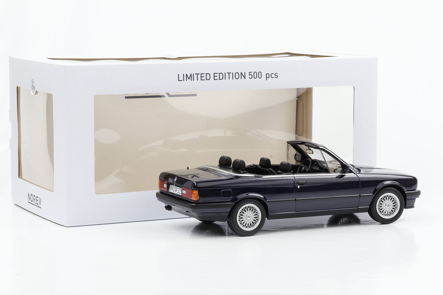 1:18 BMW 325i E30 Cabriolet 1991 blau metallic Norev NEU OVP 183212