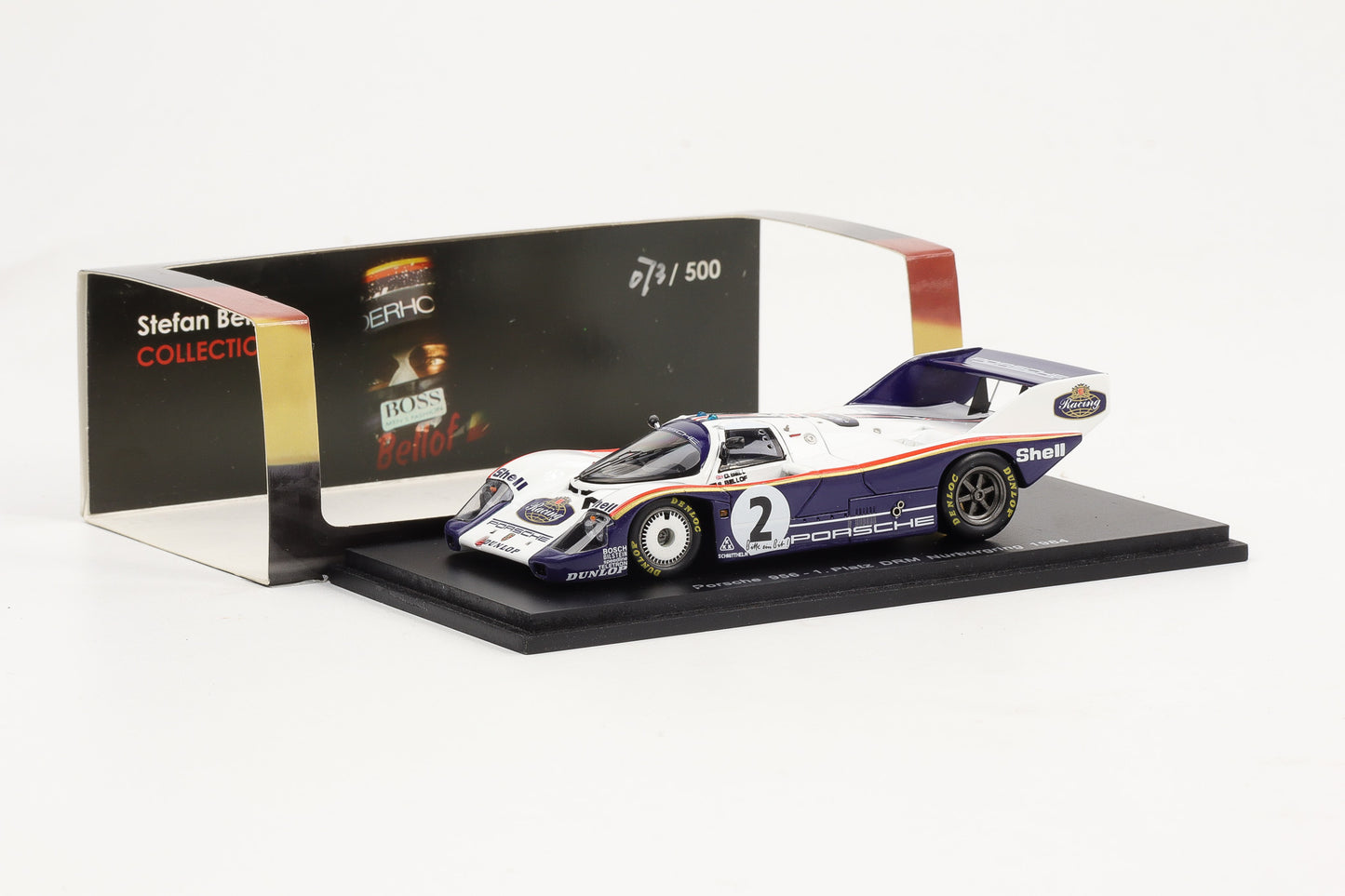 1:43 Spark Porsche 956 1. Platz DRM Nürburgring 1984 #2 Bellof Bell Collection