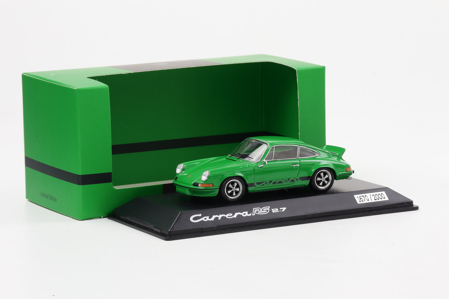 1:43 Spark Porsche 911 Carrera RS 2,7 1973 Vipergrün WAP Dealer Resin