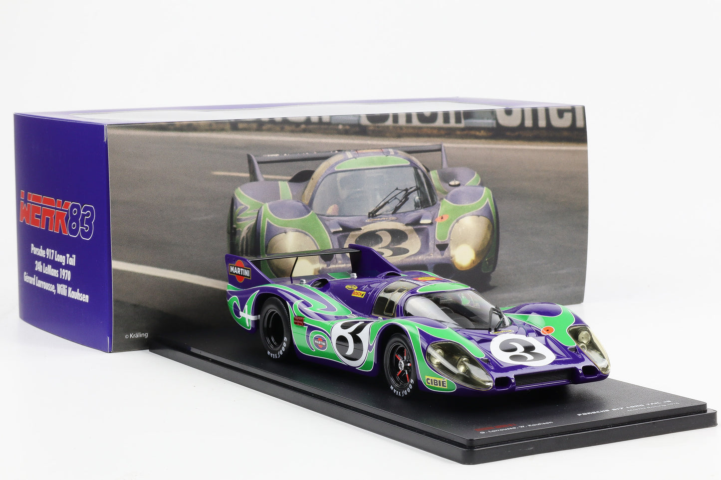 1:18 Werk83 917 Long Tail #3 Hippie 2nd 24h LeMans 1970 Larrousse, Kauhsen