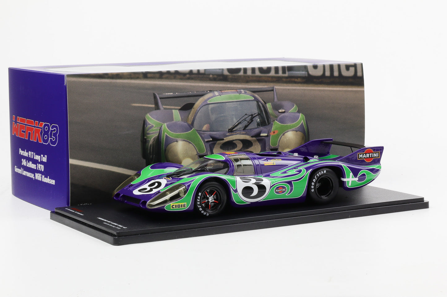 1:18 Werk83 917 Long Tail #3 Hippie 2nd 24h LeMans 1970 Larrousse, Kauhsen