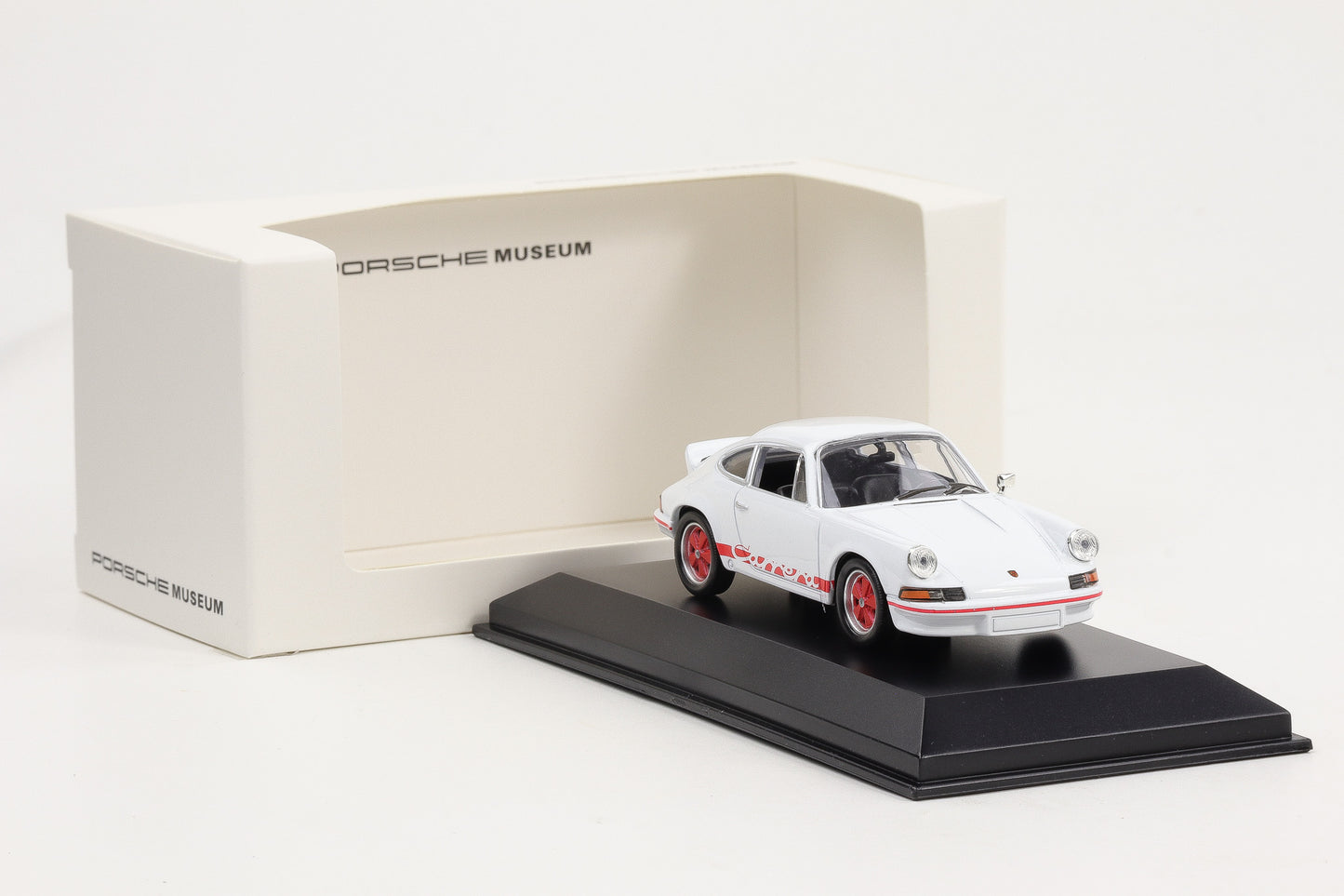 1:43 Porsche 911 Carrera RS 2.7 1973 weiss rot diecast Museum MAP