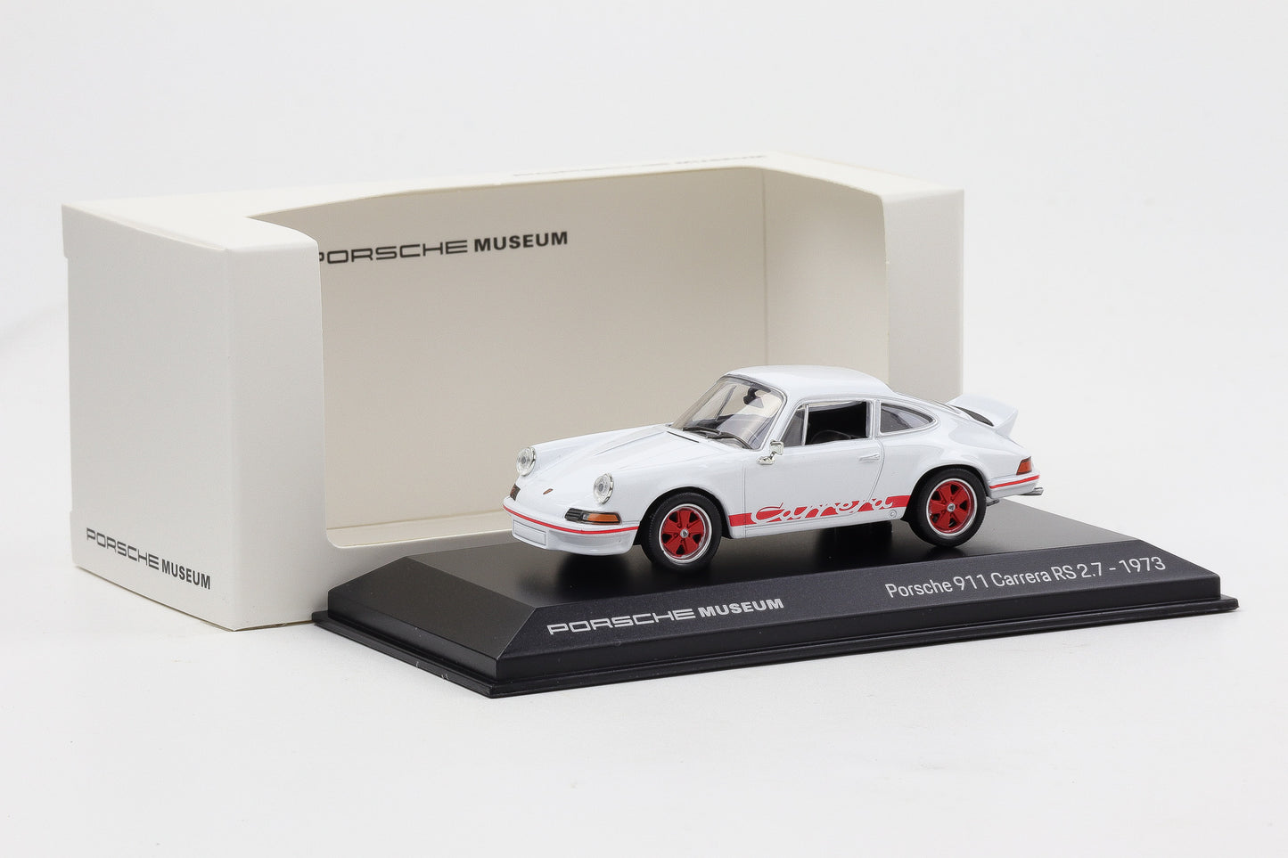 1:43 Porsche 911 Carrera RS 2.7 1973 weiss rot diecast Museum MAP