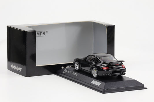 1:43 Minichamps Porsche 911 997 II GT2 RS 2010 schwarz carbon / silberne Felgen