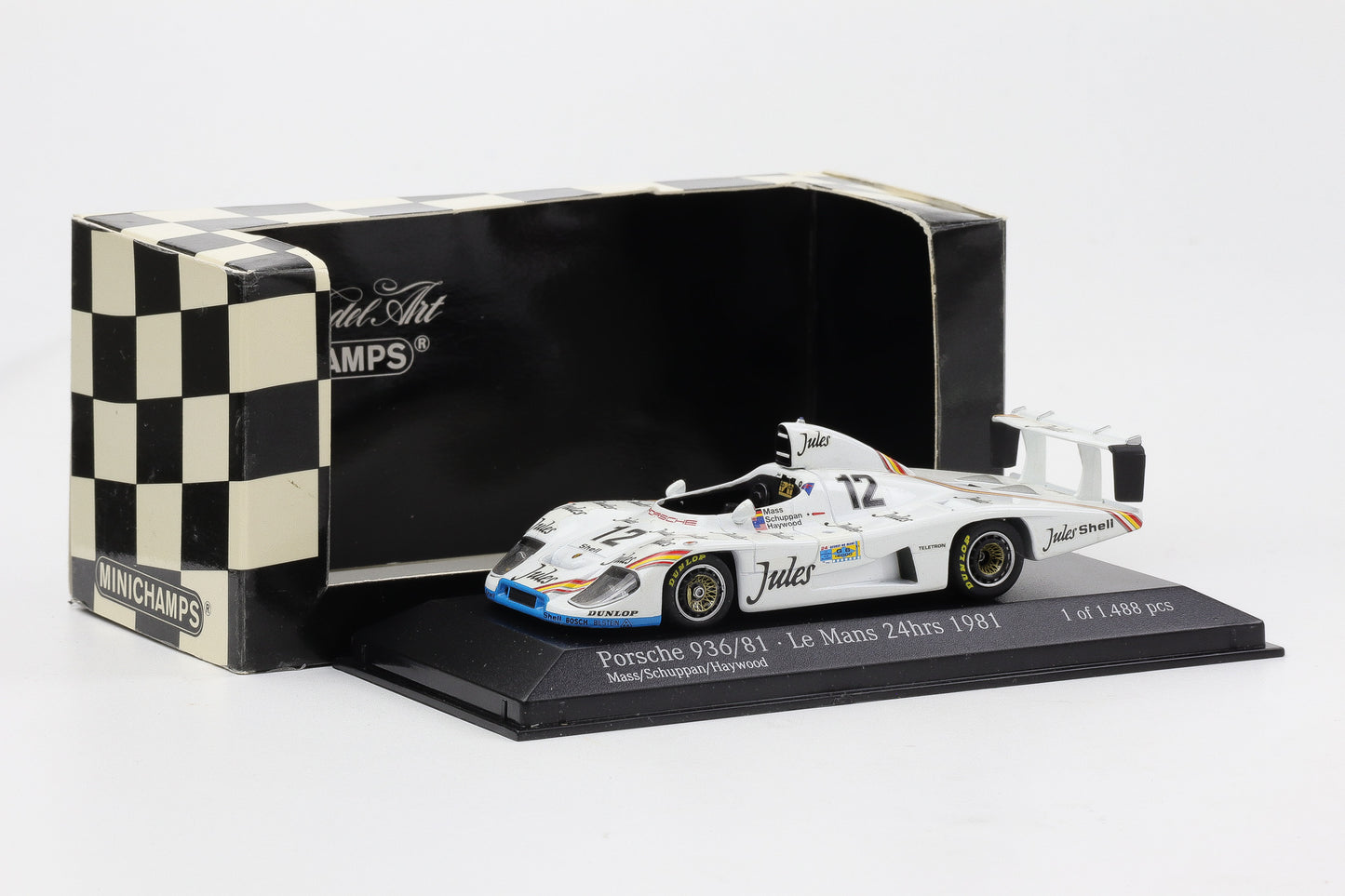 1:43 Minichamps Porsche 936/81 #12 24h Le Mans 1981 Mass Schuppan Haywood