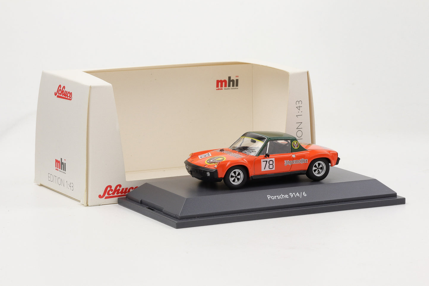 1:43 Schuco Porsche 914/6 # 78 Jägermeister Schimpf Nürburgring