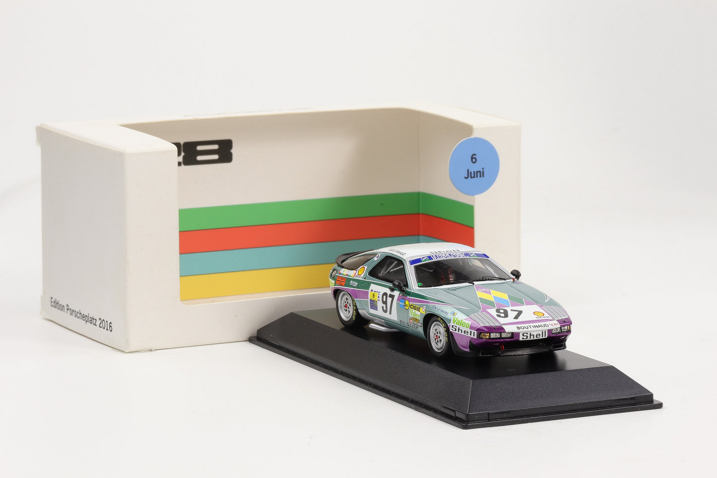 1:43 Spark Porsche 928S #97 24H LeMans 1983 Edition Porscheplatz 2016