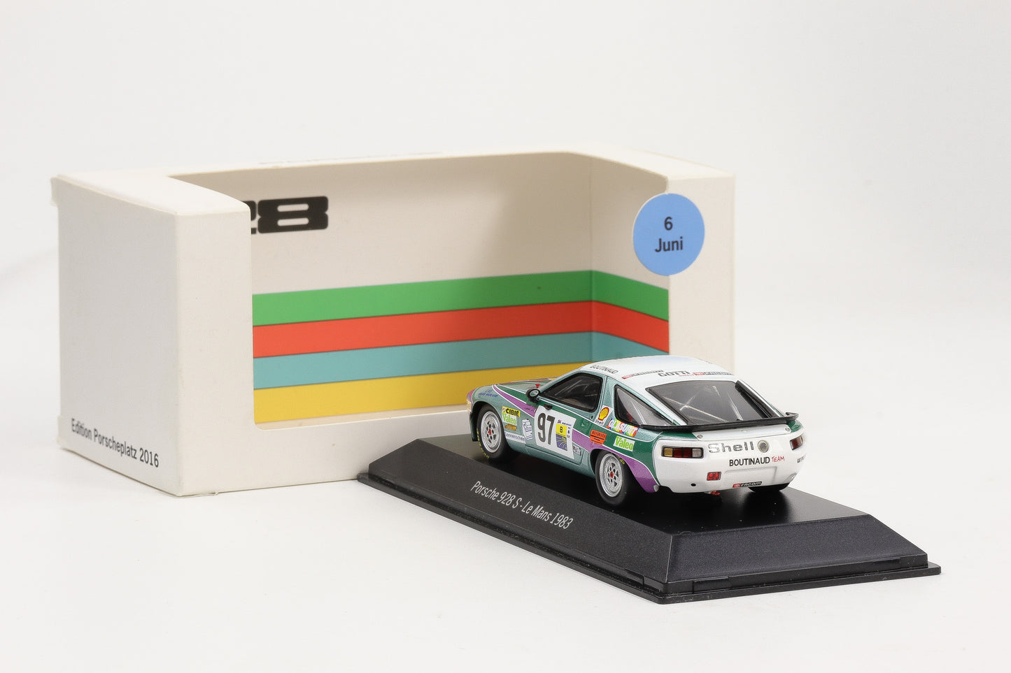 1:43 Spark Porsche 928S #97 24H LeMans 1983 Edition Porscheplatz 2016