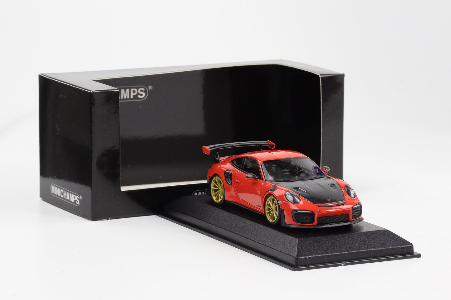 1:43 Minichamps Porsche 911 991.2 GT2RS 2018 Lavaorange goldenen Felgen 300 pcs