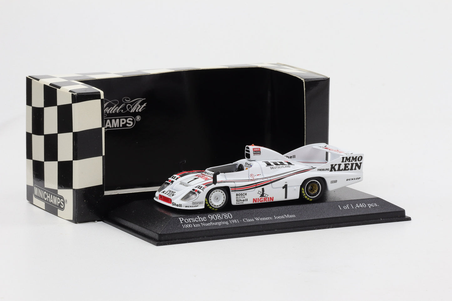 1:43 Minichamps Porsche 908/80 #1 1000 KM Nürburgring LUI Joest Mass