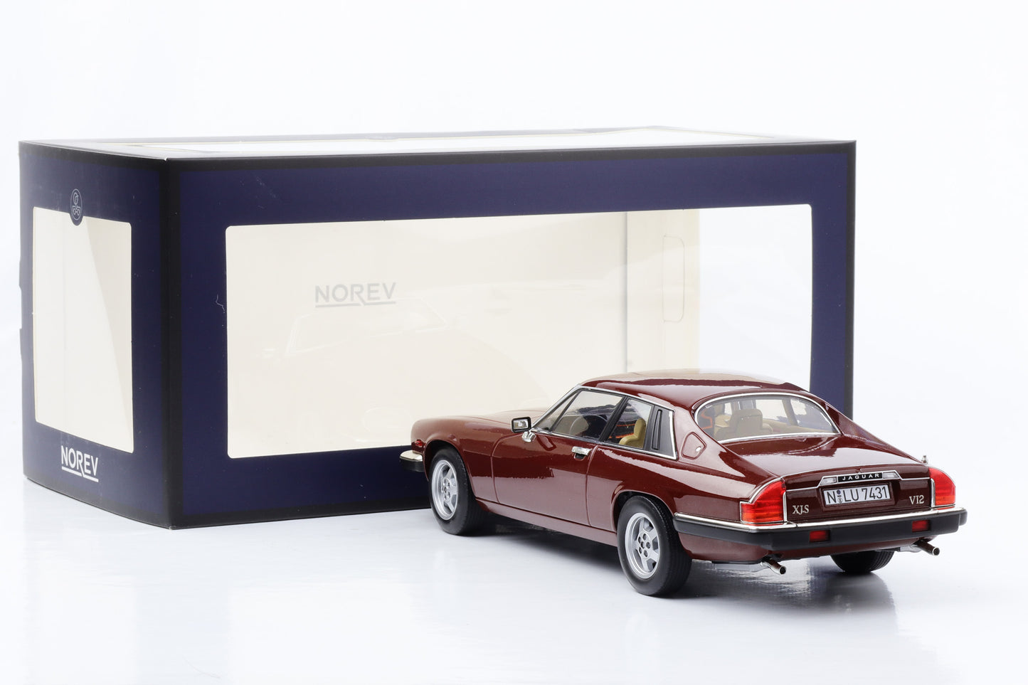 1:18 Jaguar XJ-S 5.3 H.E. Coupe 1982 red metallic Norev limited 200 pcs