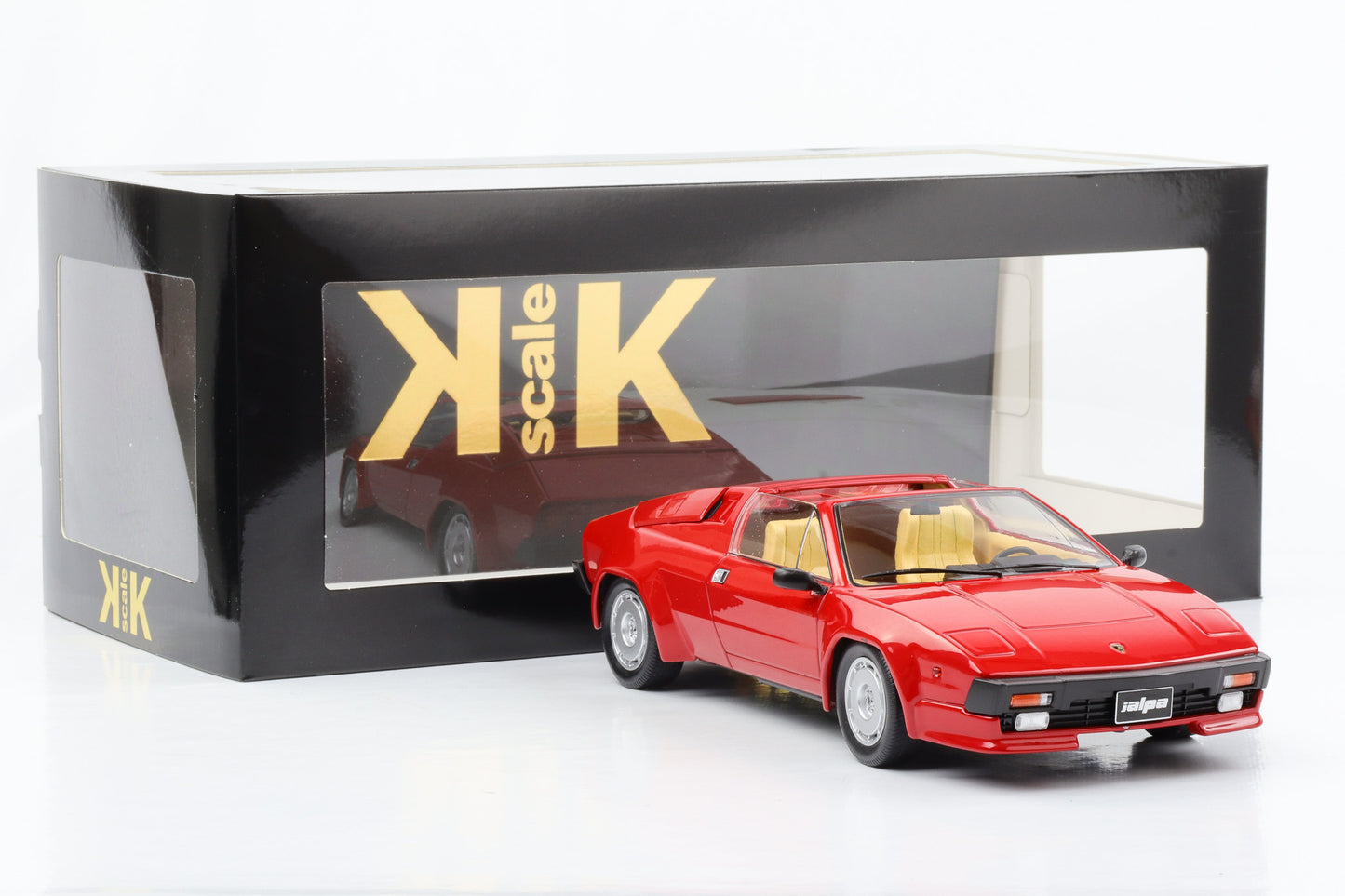 1:18 Lamborghini Jalpa 3500 rot 1982 with Hardtop removable KK Scale diecast