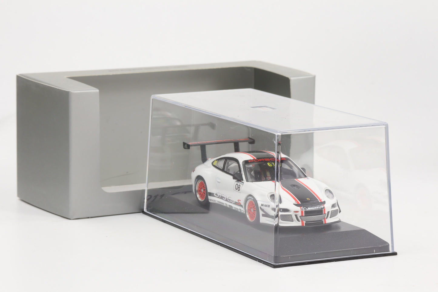 1:43 Minichamps Porsche 911 997 GT3 Cup S 2009 n° 8 Präsentation WAP Dealer