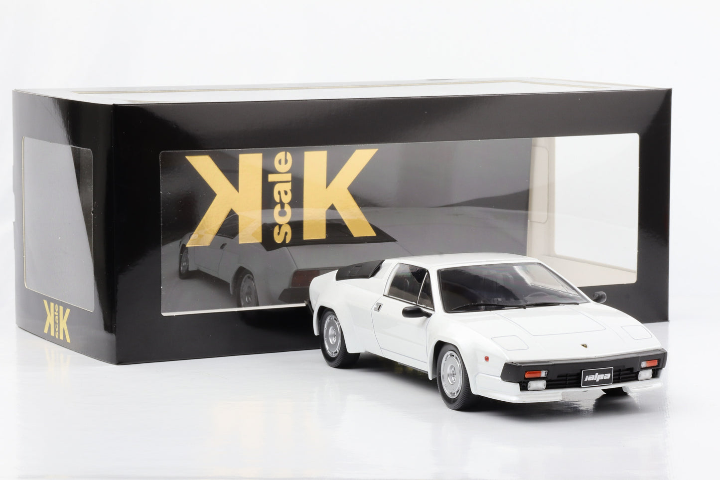 1:18 Lamborghini Jalpa 3500 weiss metallic 1982 with Hardtop removable KK Scale