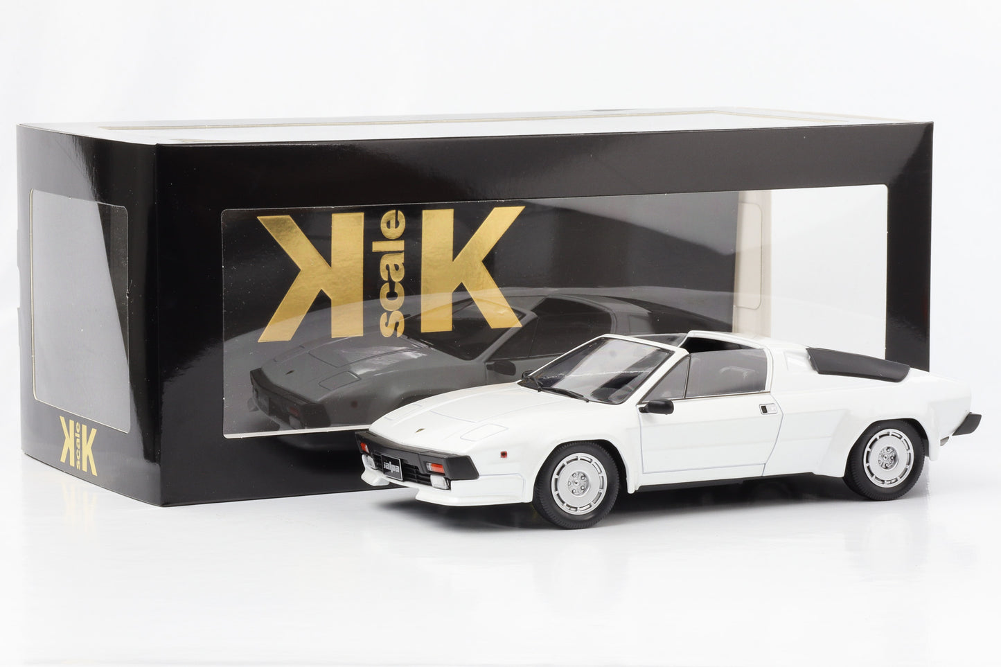 1:18 Lamborghini Jalpa 3500 weiss metallic 1982 with Hardtop removable KK Scale
