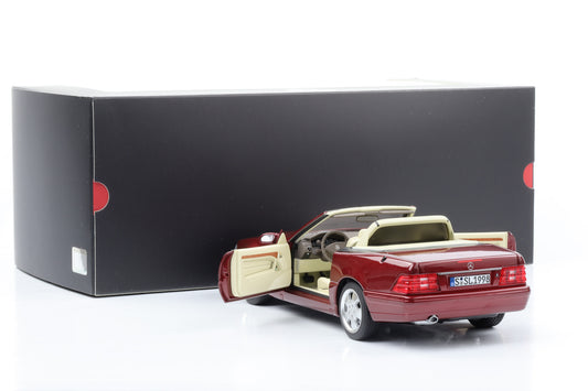 1:18 Mercedes-Benz 500 SL R129 Hard- Softtop amber red Norev Dealer