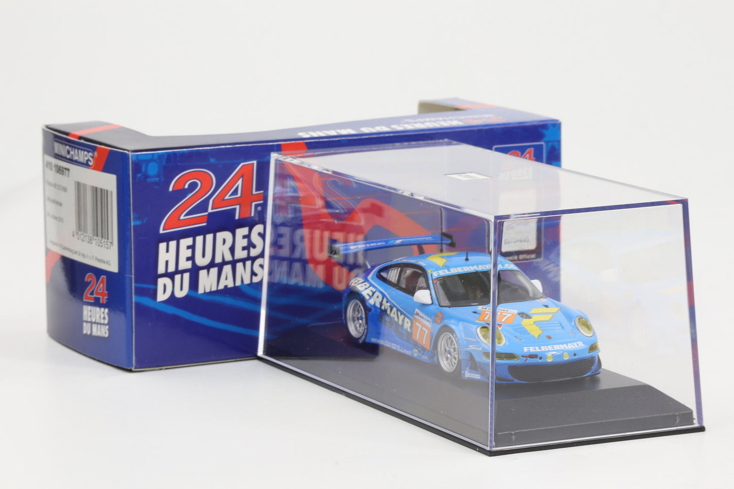 1:43 Minichamps Porsche 911 997 GT3 RSR Felbermayr 24h Le Mans 2010 #77
