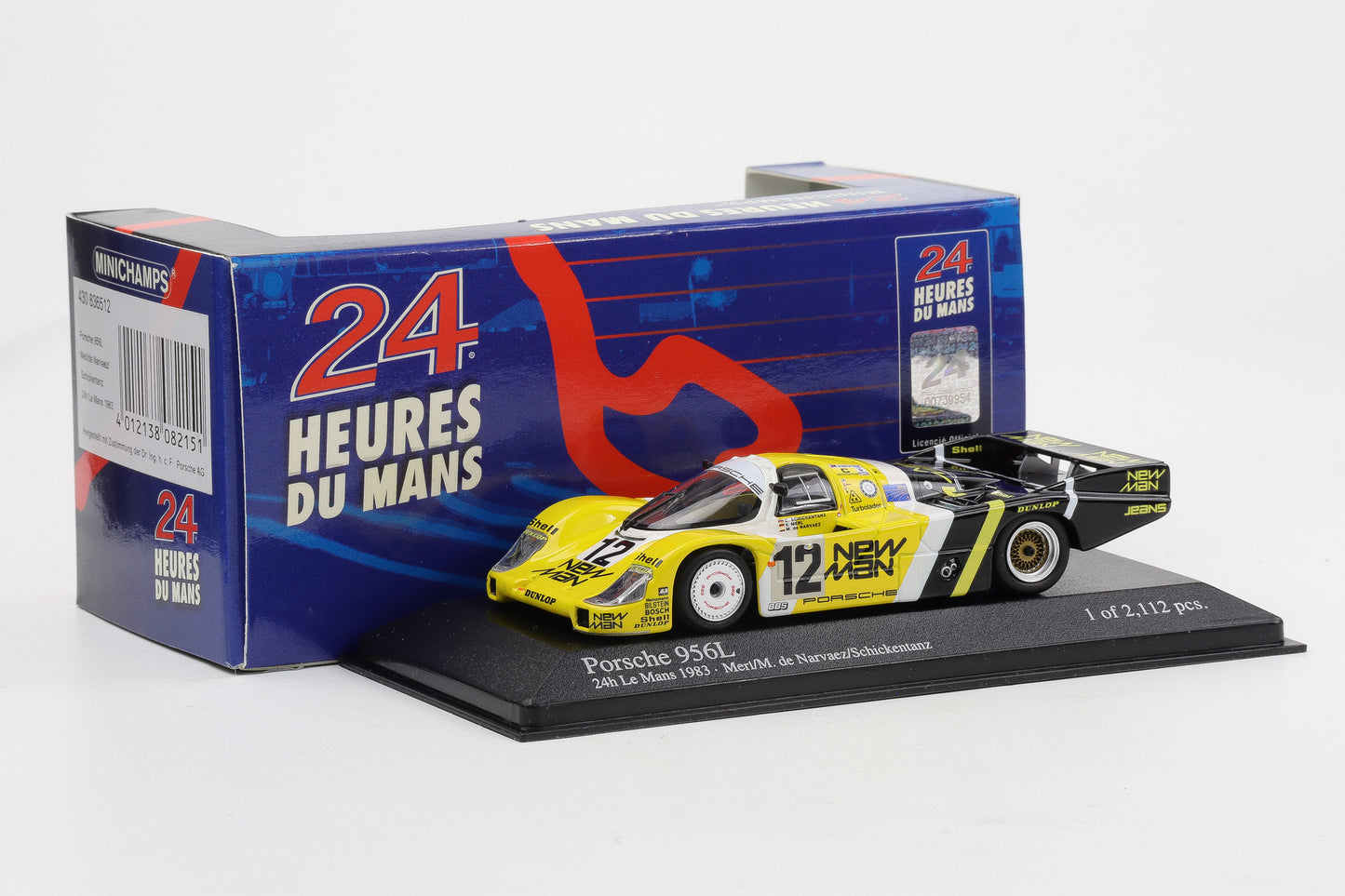 1:43 Minichamps Porsche 956 #12 NEW MAN 24h Le Mans 1983