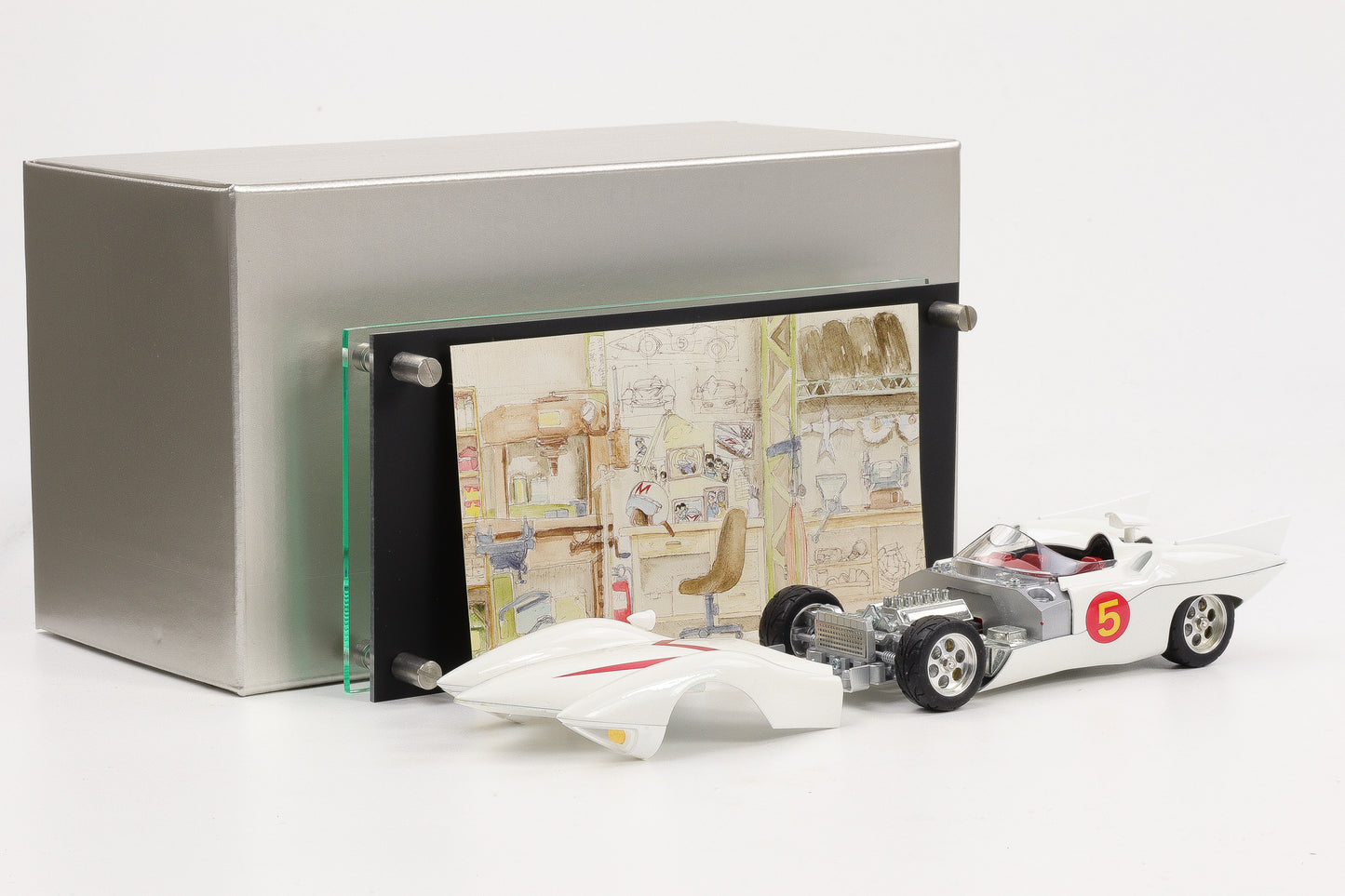 1:32 Schwyn Haas Hamilton Speed Racer Mach 5 Go Go PReMo series 3 white