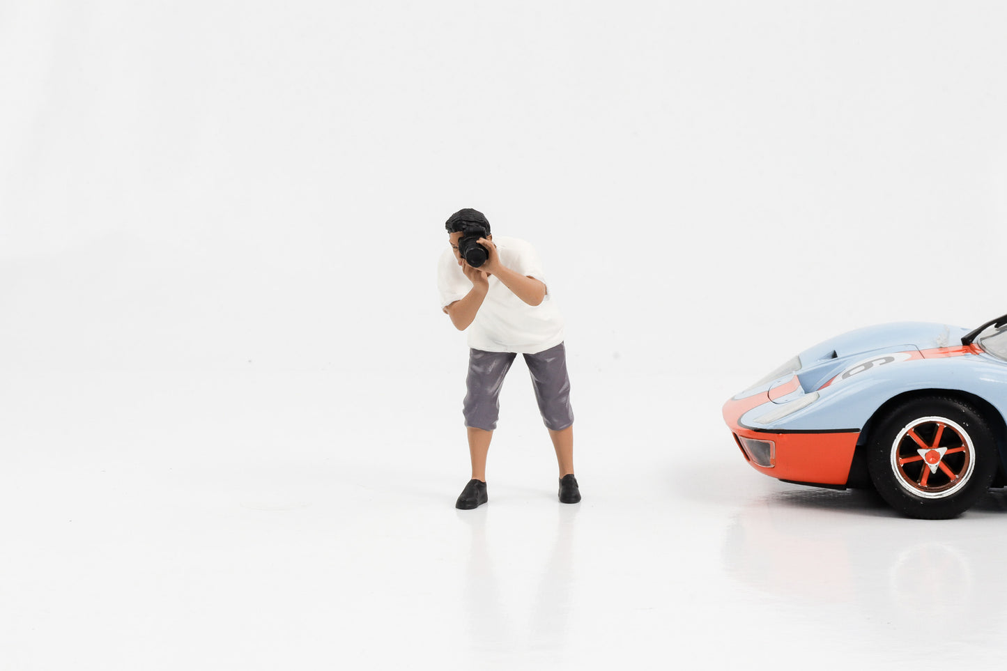 1:18 Figur Weekend Car Show Fotograf Figuren American Diorama Figuren