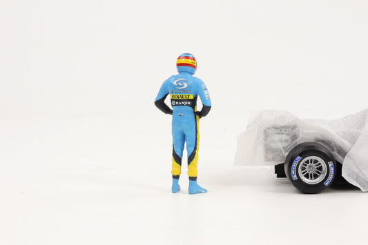 1:18 Cartrix Figur F1 Fernando Alonso Renault 2005 Formel 1 ca. 10 cm