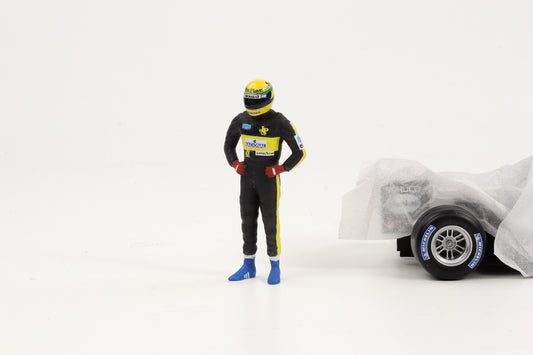 1:18 Cartrix Figur F1 Ayrton Senna Lotus 1985 Formel 1 ca. 10 cm