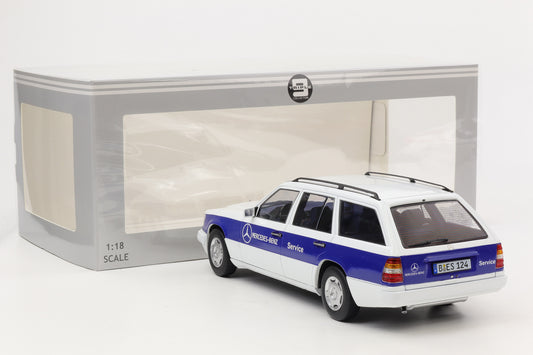 1:18 Triple9 Mercedes-Benz E-Klasse T-Modell S124 Service 1995 weiß Turbodiesel