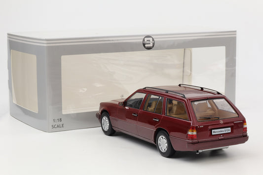 1:18 Triple9 Mercedes-Benz E-Klasse T-Modell S124 1995 almandine red Turbodiesel