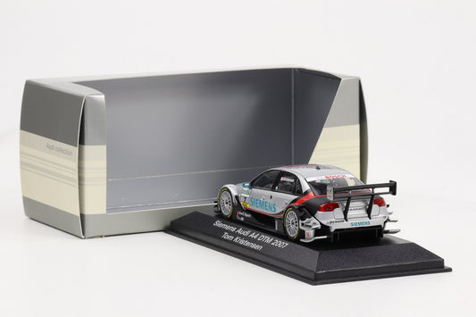 1:43 Minichamos Audi A4 DTM 2007 Siemens #7 Tom Kristensen Dealer