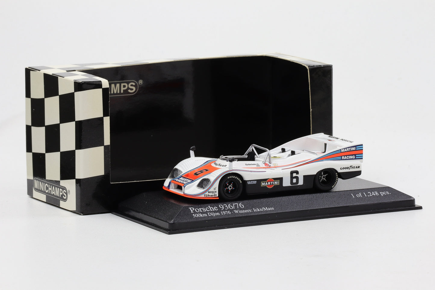 1:43 Minichamps Porsche 936 /76 Winners 500km Dijon 1976 Winner Mass Ickx