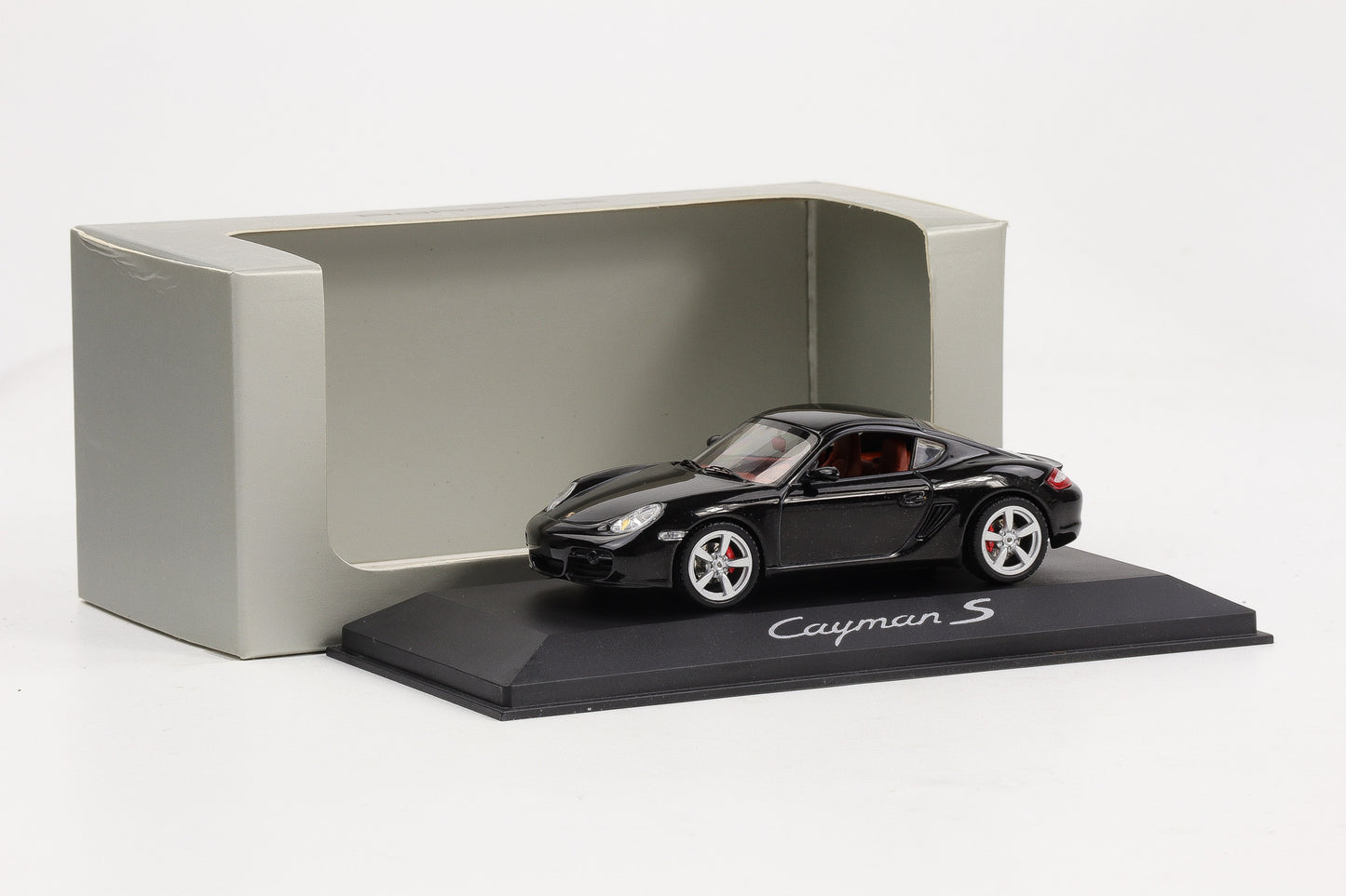 1:43 Schuco Porsche Cayman S schwarz metallic 2005 Dealer WAP 020 302 16