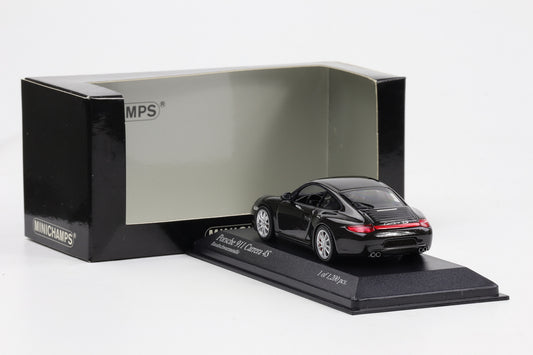 1:43 Minichamps Porsche 911 997 Carrera 4S 2008 basaltschwarz metallic