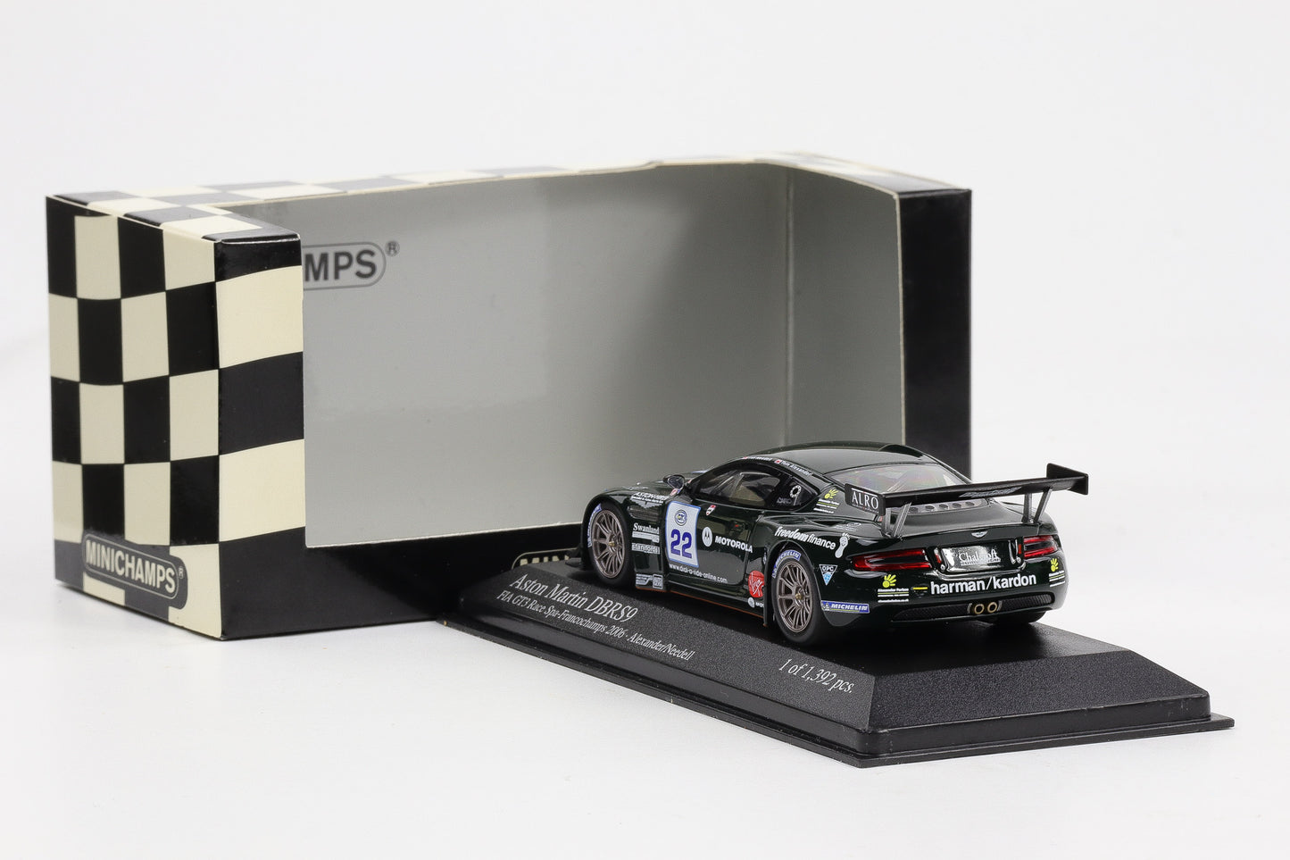 1:43 Minichamps Aston Martin DBRS9 FIA GT3 Race Spa 2006 #22 Alexander Needell
