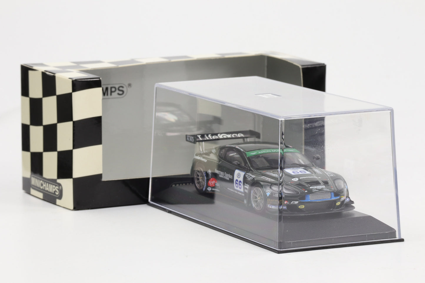 1:43 Minichamps Aston Martin DBRS9 FIA GT3 Race Spa 2006 #66 Johnson Rich