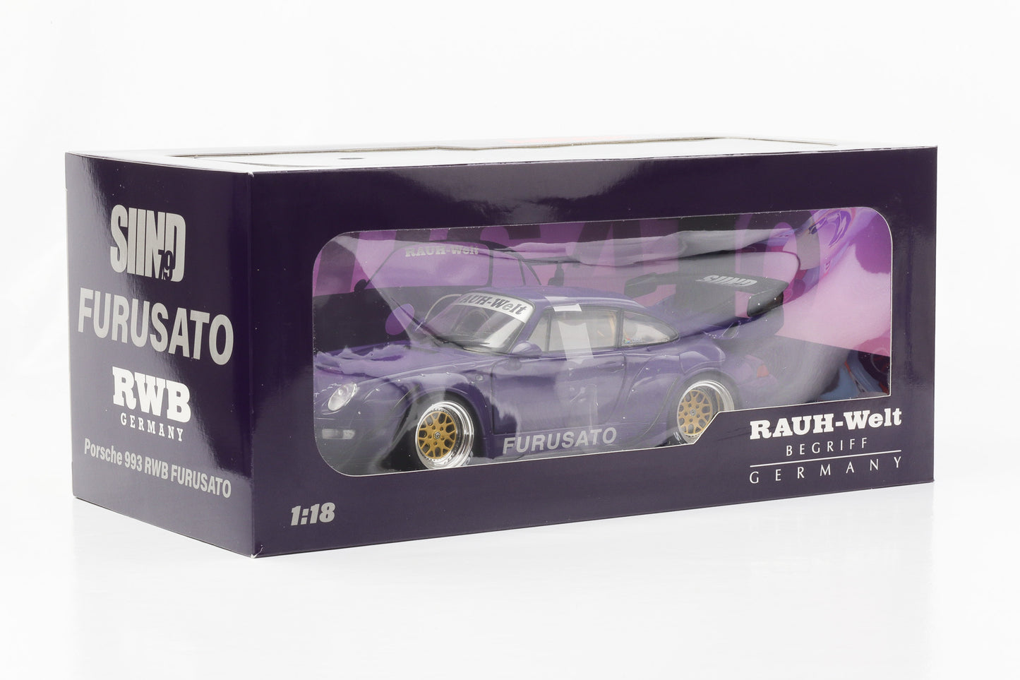 1:18 Porsche 911 993 RWB Rauh-Welt Germany Furusato Sidney WERK83 diecast