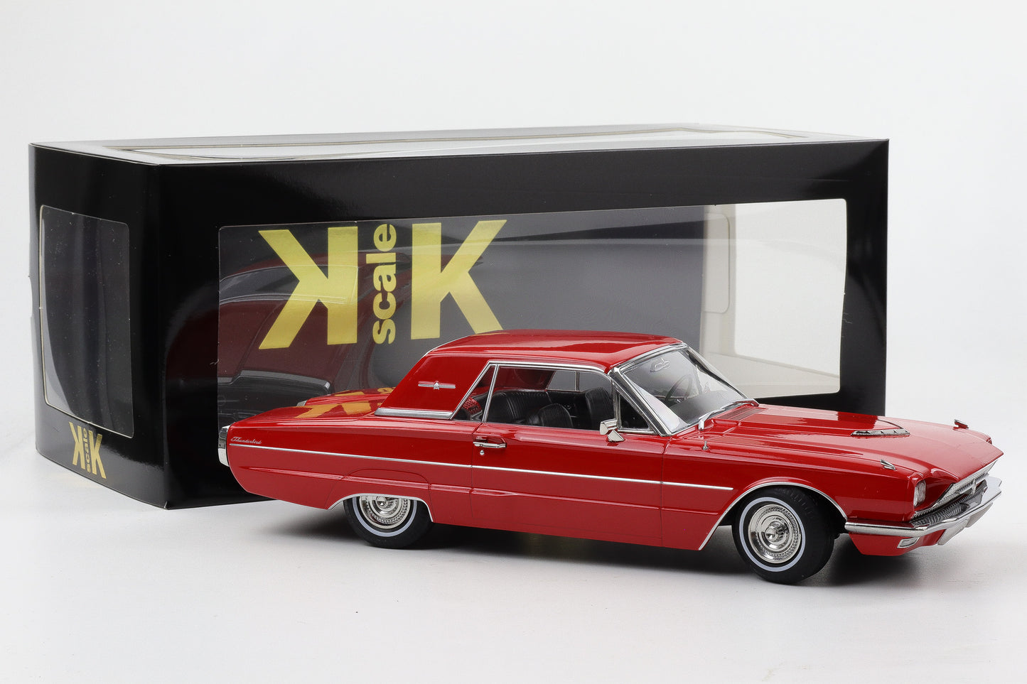 1:18 KK-Scale Ford Thunderbird Hardtop Coupe Baujahr 1966 rot „Flair Birds“