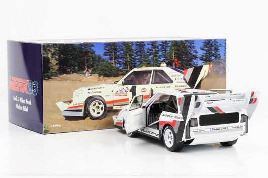 1:18 Audi S1 Sport Quattro Pikes Peak #1 Winner Röhrl 1987 Werk83 diecast